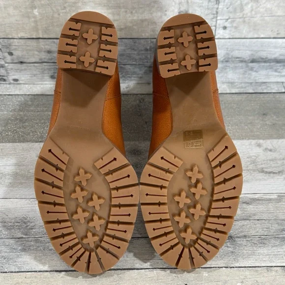 TORY BURCH CARSON LUG SOLE ANKLE BOOT - Toasted Caramel - Sz - 10 .US - Picture 11 of 11